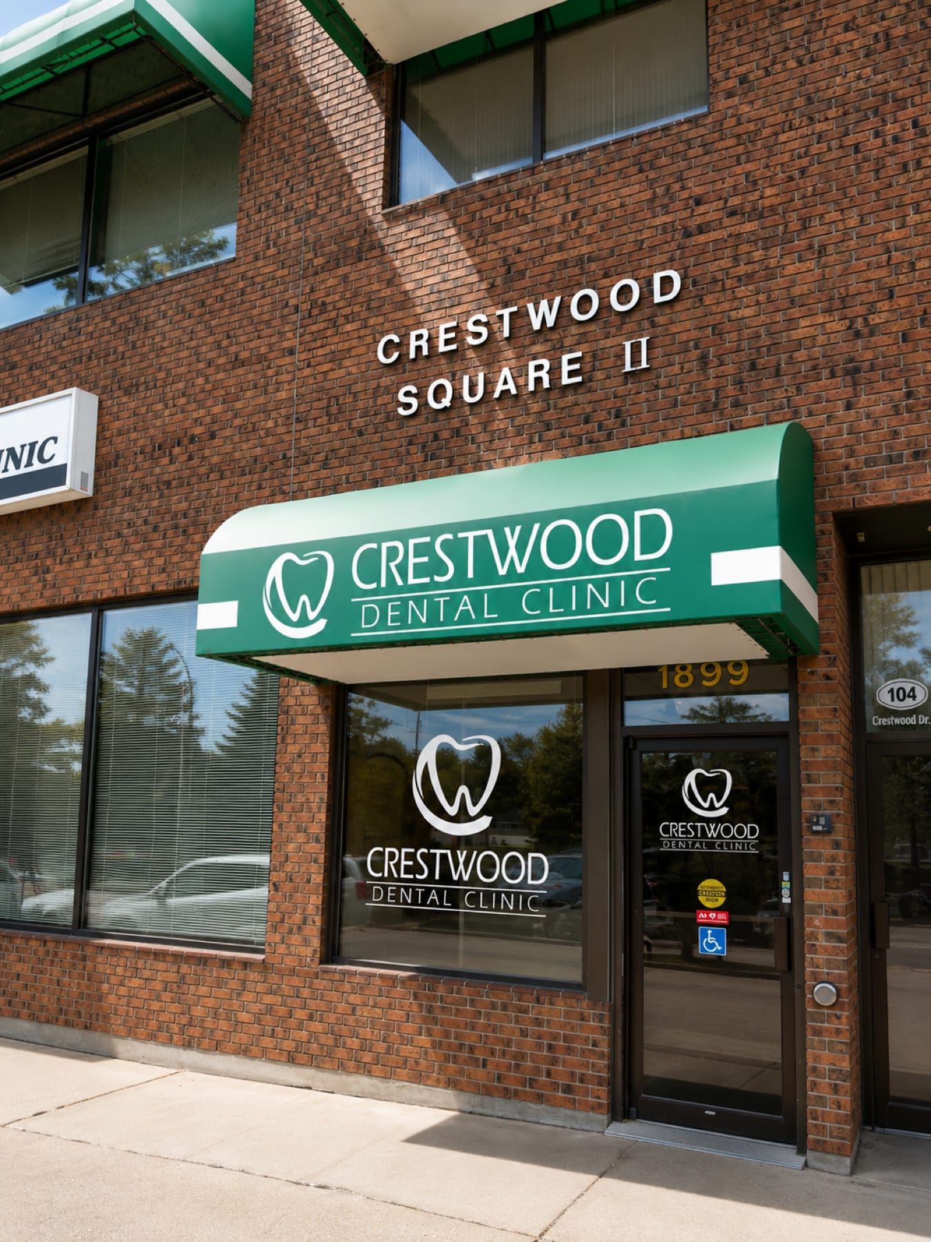 Crestwood Dental Clinic exterior on Dunmore Road SE, Medicine Hat