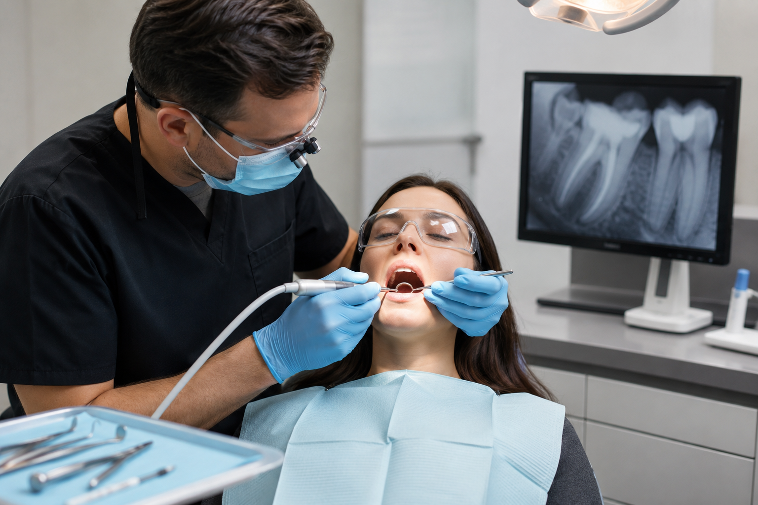 Root canal procedure at Crestwood Dental Clinic