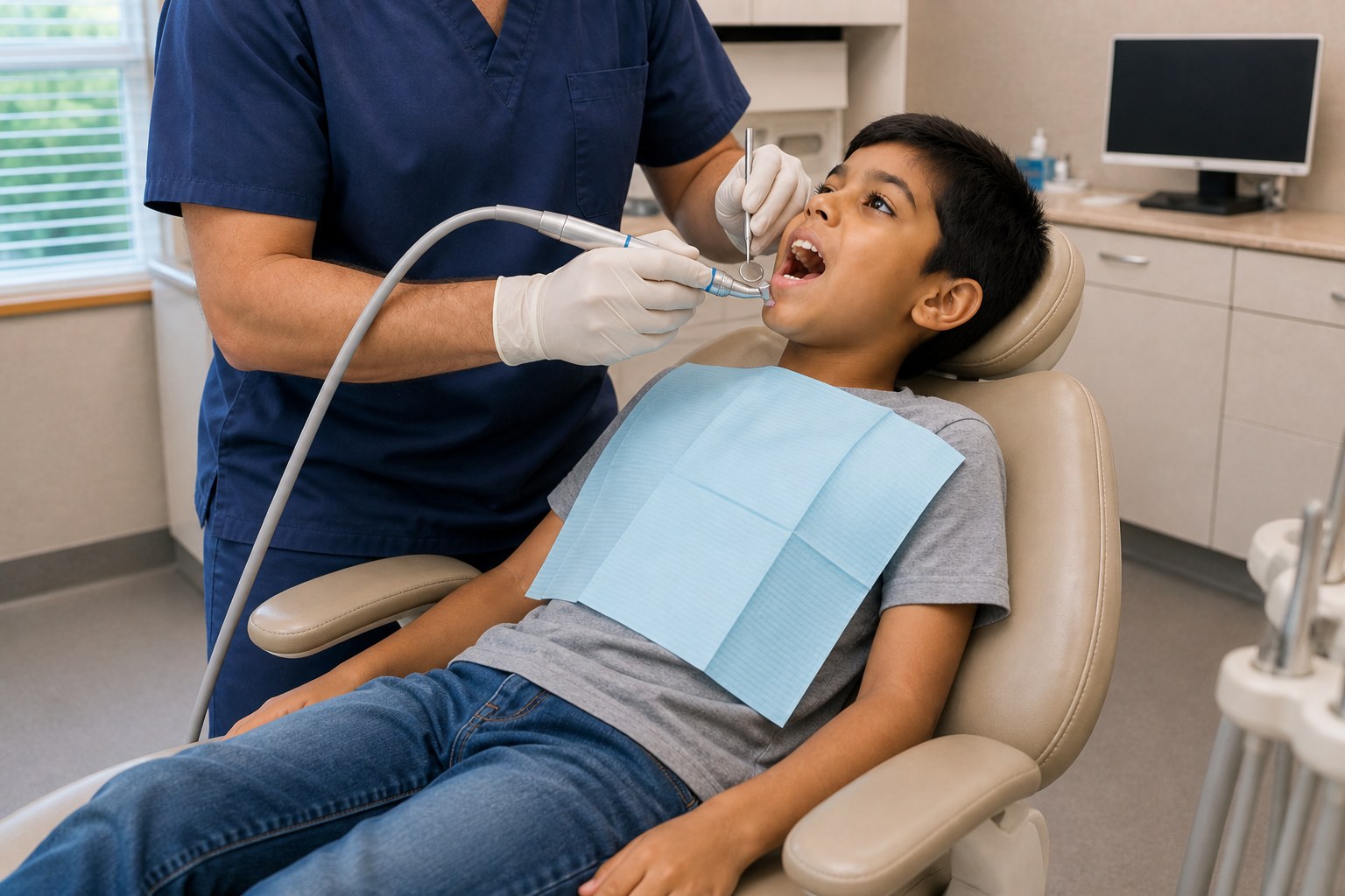 Dental cleaning and exam appointment at Crestwood Dental Clinic