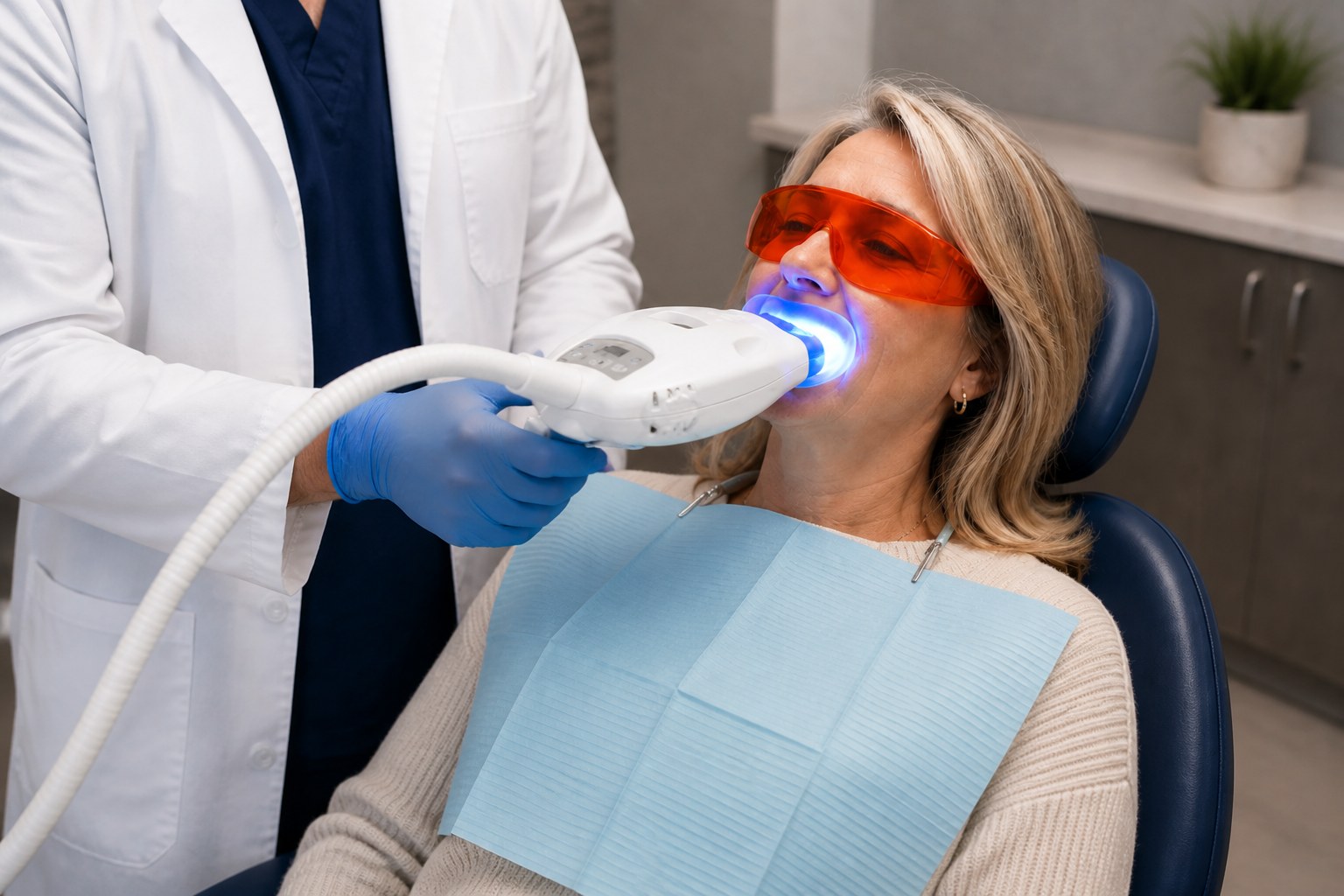 Teeth whitening treatment at Crestwood Dental Clinic