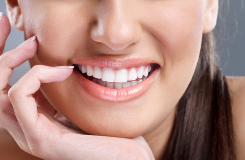 Cosmetic teeth whitening treatment at the dental clinic
